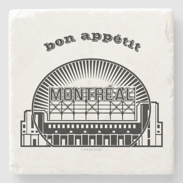 Sehenswürdigkeit Montreal Steinuntersetzer (Vorderseite)