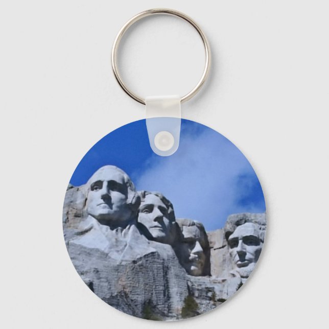 Sehenswürdigkeit Rushmore Schlüsselanhänger (Vorderseite)