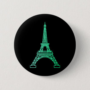 Sehenswürdigkeiten - der Eiffel-Turm-Knopf Button