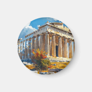 Sehenswürdigkeiten der griechischen Akropolis Magnet