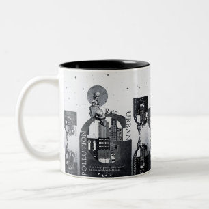 Sehenswürdigkeiten der Stadt Zweifarbige Tasse