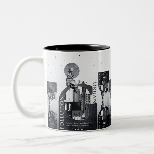 Sehenswürdigkeiten der Stadt Zweifarbige Tasse (Links)