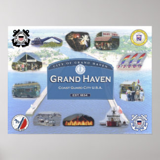 Sehenswürdigkeiten des Sommers - Grand Haven, Mich Poster