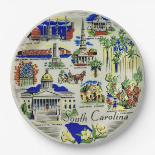 Sehenswürdigkeiten von South Carolina Pappteller