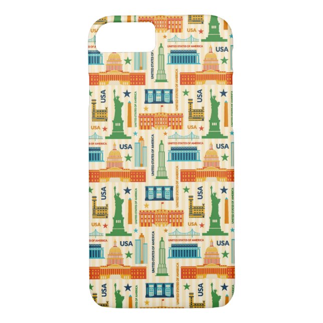 Sehenswürdigkeiten von USA Case-Mate iPhone Hülle (Rückseite)