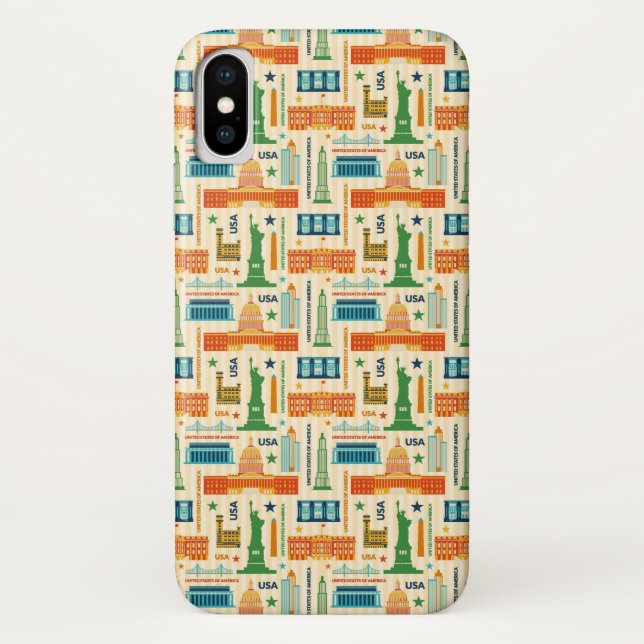 Sehenswürdigkeiten von USA Case-Mate iPhone Hülle (Rückseite)