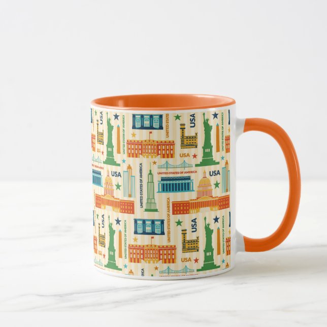 Sehenswürdigkeiten von USA Tasse (Rechts)