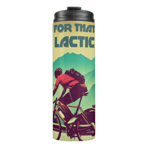 Sehne nach jenem Milchsäure-Brennen beim Radfahren Thermosbecher