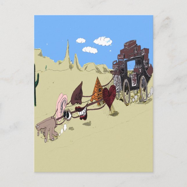 Sehnenfahrt Postkarte (Vorderseite)