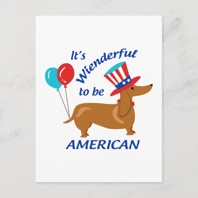 sehnsüchtig nach Amerikanern Postkarte (Vorderseite)