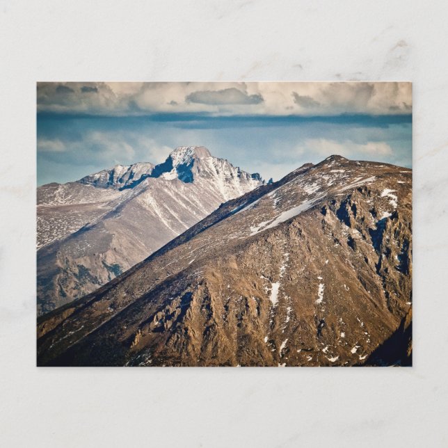 Sehnt sich Spitze, Rocky Mountain Nationalpark Postkarte (Vorderseite)