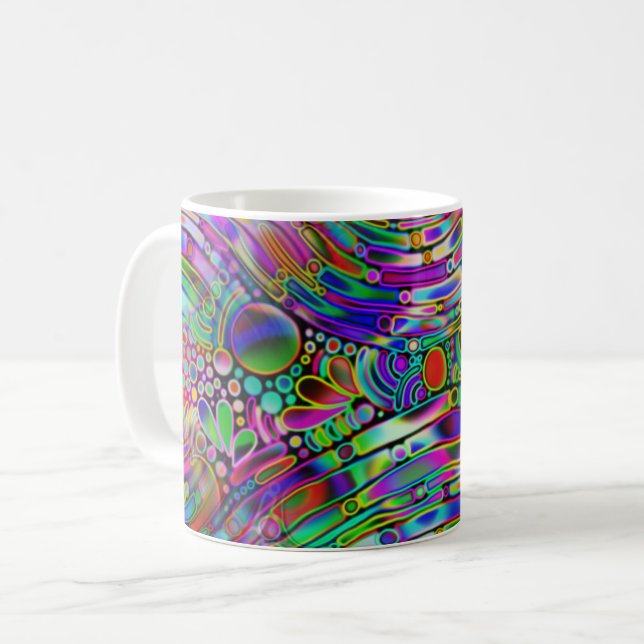 Sehr abstrakte Formen Art 1 Kaffeetasse (Vorderseite Links)