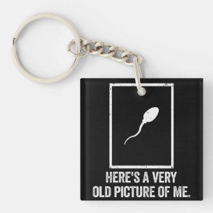 Sehr altes Bild von mir lustiges Biologie-Geschenk Schlüsselanhänger