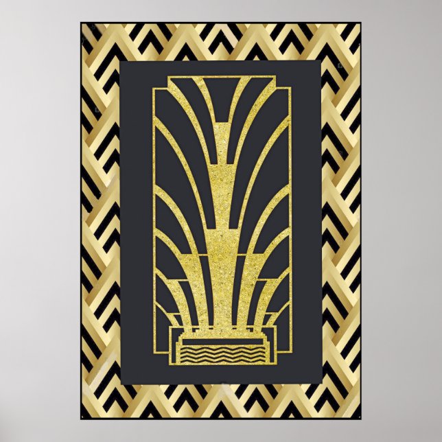 Sehr Art Deco Poster. Poster (Vorne)