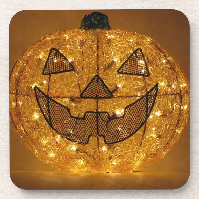 Sehr Beängstigendes Halloween Pumpkin Untersetzer  (Vorderseite)