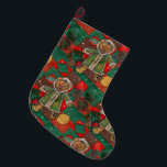 Sehr beary Christmas Teddy Großer Weihnachtsstrumpf<br><div class="desc">Lass diesem kleinen Bären ein Lächeln zu deinen Freunden und der Familie in dieser Urlaubszeit! Art Copyright für Erin Cooper</div>