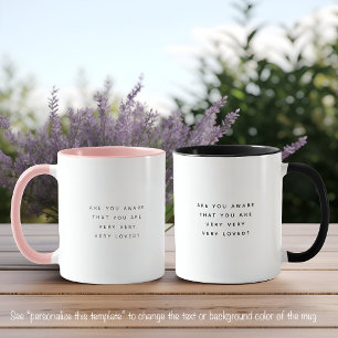 Sehr beliebtes Zitat Trendy Gray Schriftart Zwei T Tasse