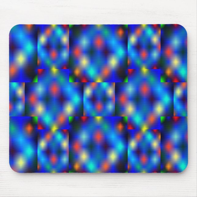 Sehr bunte Bilder, Distanzeffekt, dunkel. Mousepad (Vorne)