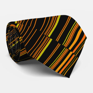 Sehr Cool, modern, orange gestreift Krawatte