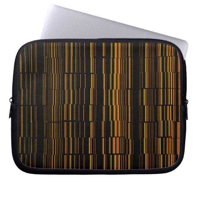 Sehr Cool modernes Orange Laptopschutzhülle (Vorderseite)