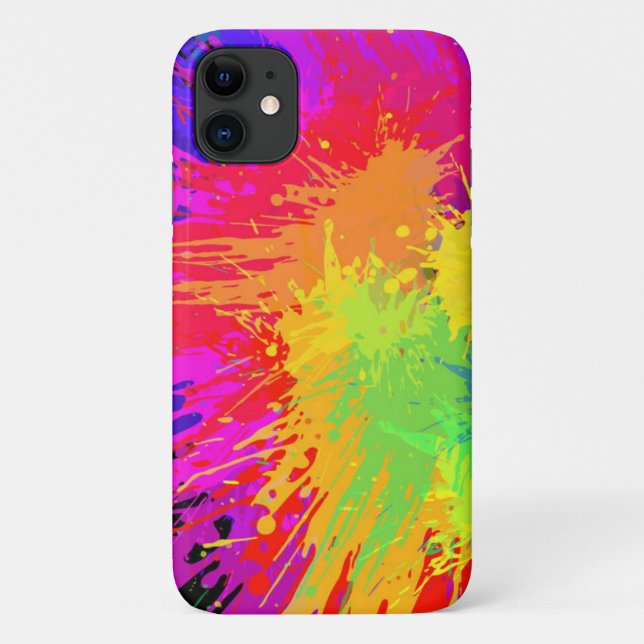 Sehr Cool Paint Splash iPhone Case (Rückseite)