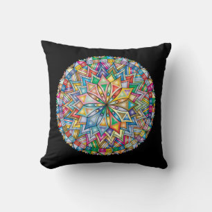 Sehr Cool und farbenfroh Mandala Kissen