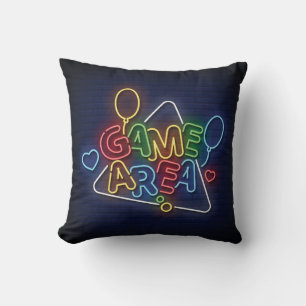 Sehr Cool und farblich simuliert Neon Sign Game Be Kissen