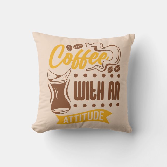 Sehr cool und süßer Kaffee oder Java Kissen (Vorderseite)