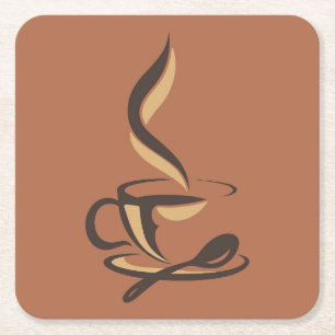 Sehr Cool und Süßer Kaffee oder Java Rechteckiger Pappuntersetzer