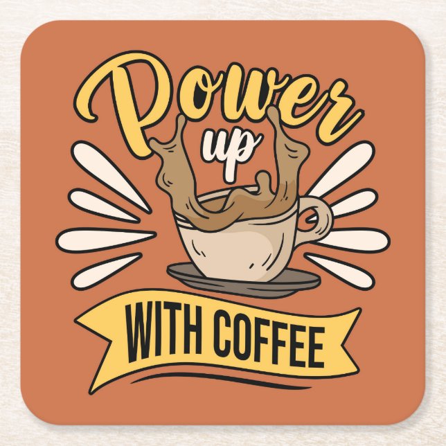 Sehr Cool und Süßer Kaffee oder Java Rechteckiger Pappuntersetzer (Vorderseite)