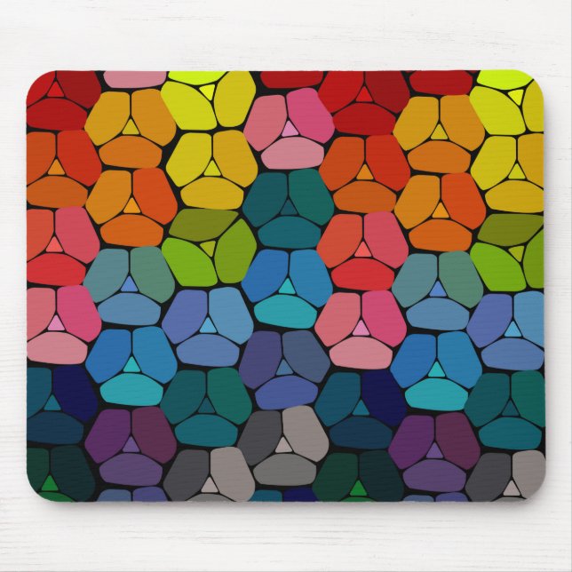 Sehr Coole, Abstrakte Formen Mäuse Mat Mousepad (Vorne)
