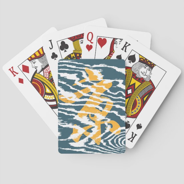 Sehr Coole asiatische Kalligrafie Spielkarten (Rückseite)