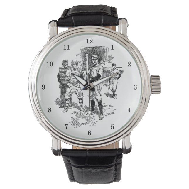 Sehr Coole Baseball-Armbanduhr Armbanduhr (Vorderseite)