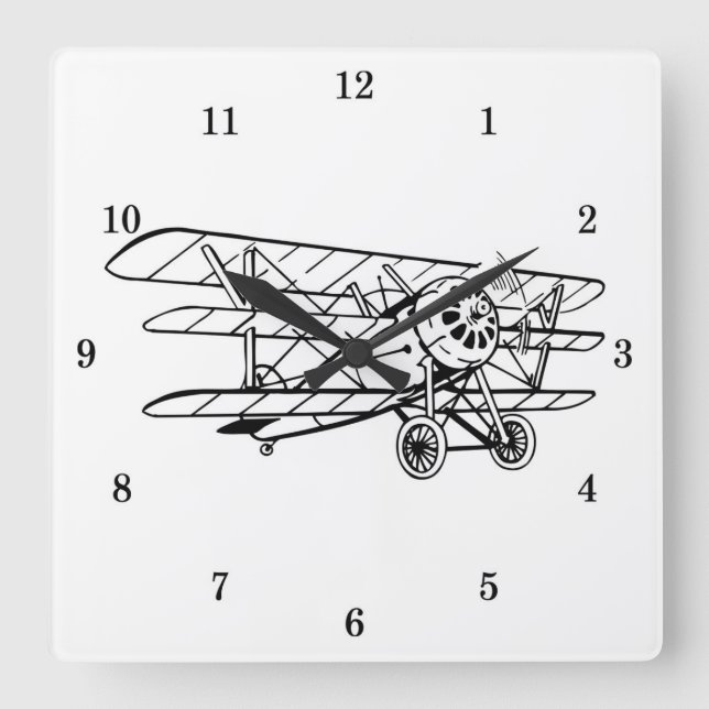 Sehr Coole Dreifaltigkeitsmauer Quadratische Wanduhr (Vorderseite)