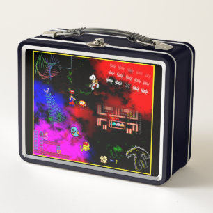 Sehr coole klassische Arcade-Metall-Lunchbox Metall Brotdose