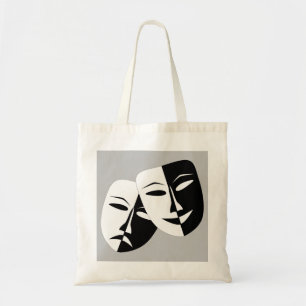 Sehr Coole Masken für Comedy und Tragedy Theater Tragetasche