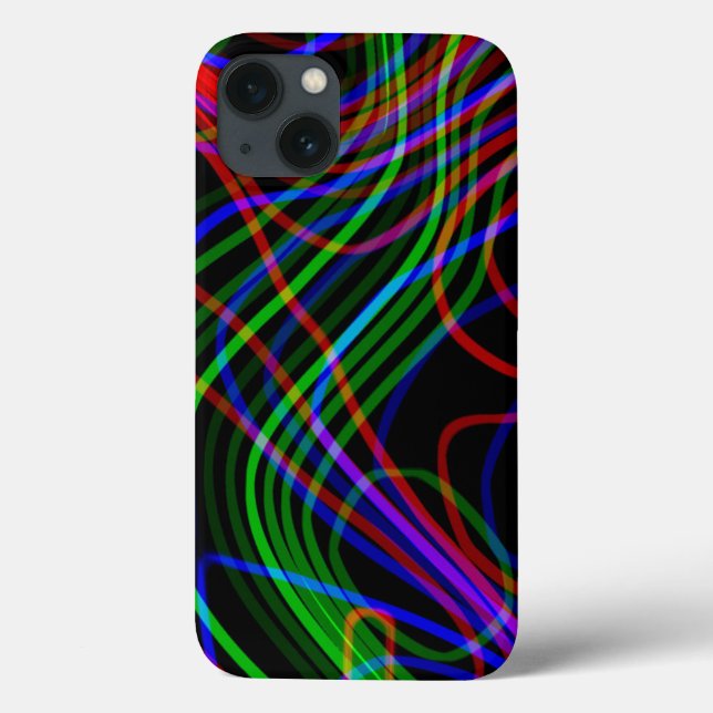 SEHR COOLE, mehrfarbige, gekrümmte Linien Case-Mate iPhone Hülle (Rückseite)