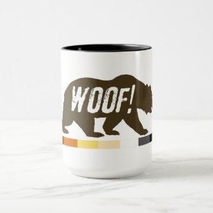 Sehr coole schwule Bären Stolzflagge Bär Woof Tasse
