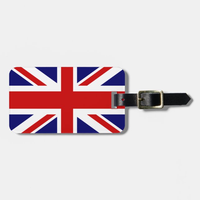 Sehr Coole U k Flag Union Jack Gepäckanhänger (Vorderseite horizontal)