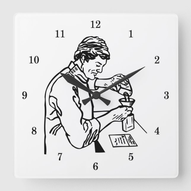 Sehr Coole Uhr an der Wand (Vorderseite)