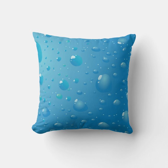Sehr Coole Wassertropfen Kissen (Vorderseite)