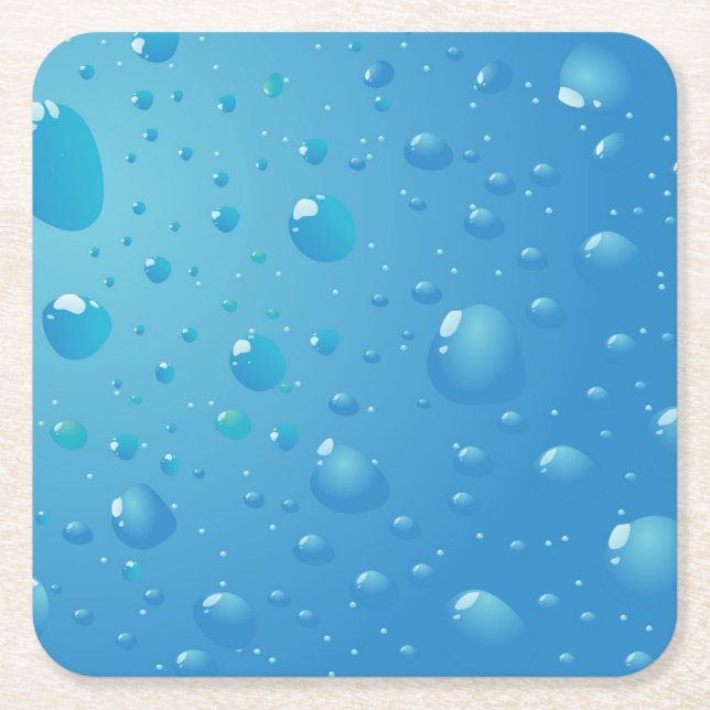 Sehr Coole Wassertropfen Untersetzer Set (Vorderseite)