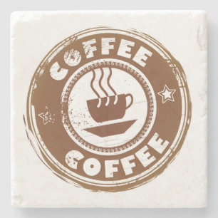 Sehr Cooler Abstrakter Coffee Design Stone Unterse Steinuntersetzer