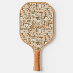 Sehr Cooler Java Coffee Espresso Caffe Latte Pickleball Schläger