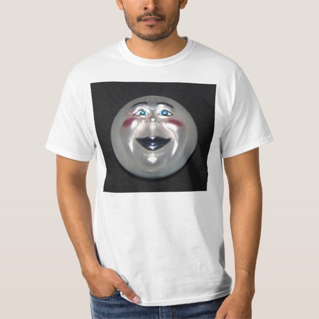 Sehr Cooler Mensch auf dem Mond Abbildung T - Shir T-Shirt (Vorderseite)