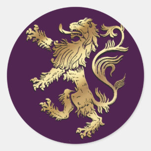 Sehr cooler Wappen-Löwe zum Schenkeln Runder Aufkleber
