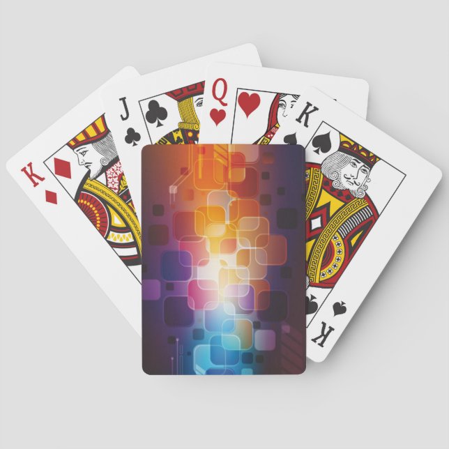 Sehr Cooles Abstraktes Kartenspiel Spielkarten (Rückseite)