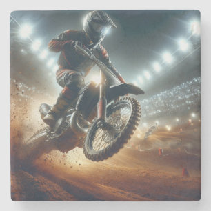 Sehr Cooles digitales Rendering bei MotoCross Steinuntersetzer