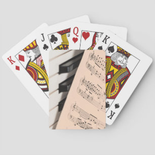 Sehr Cooles Klavier und Noten Spielkarten