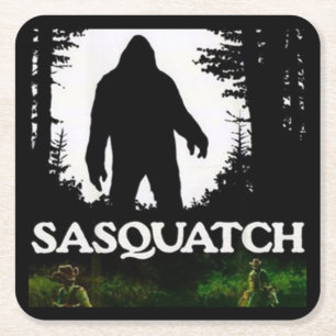 Sehr Cooles Sasquatch Rechteckiger Pappuntersetzer